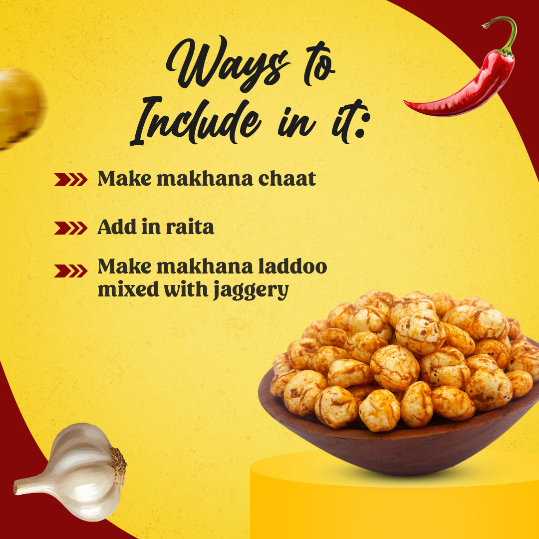 THARO Chilli Garlic Roasted Makhana |16 gms