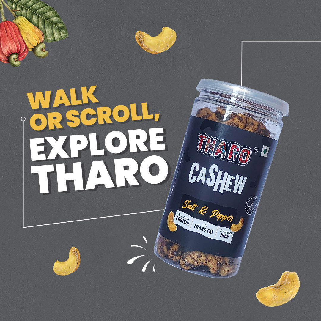 Salt & Pepper Roasted Cashews | 95 grams