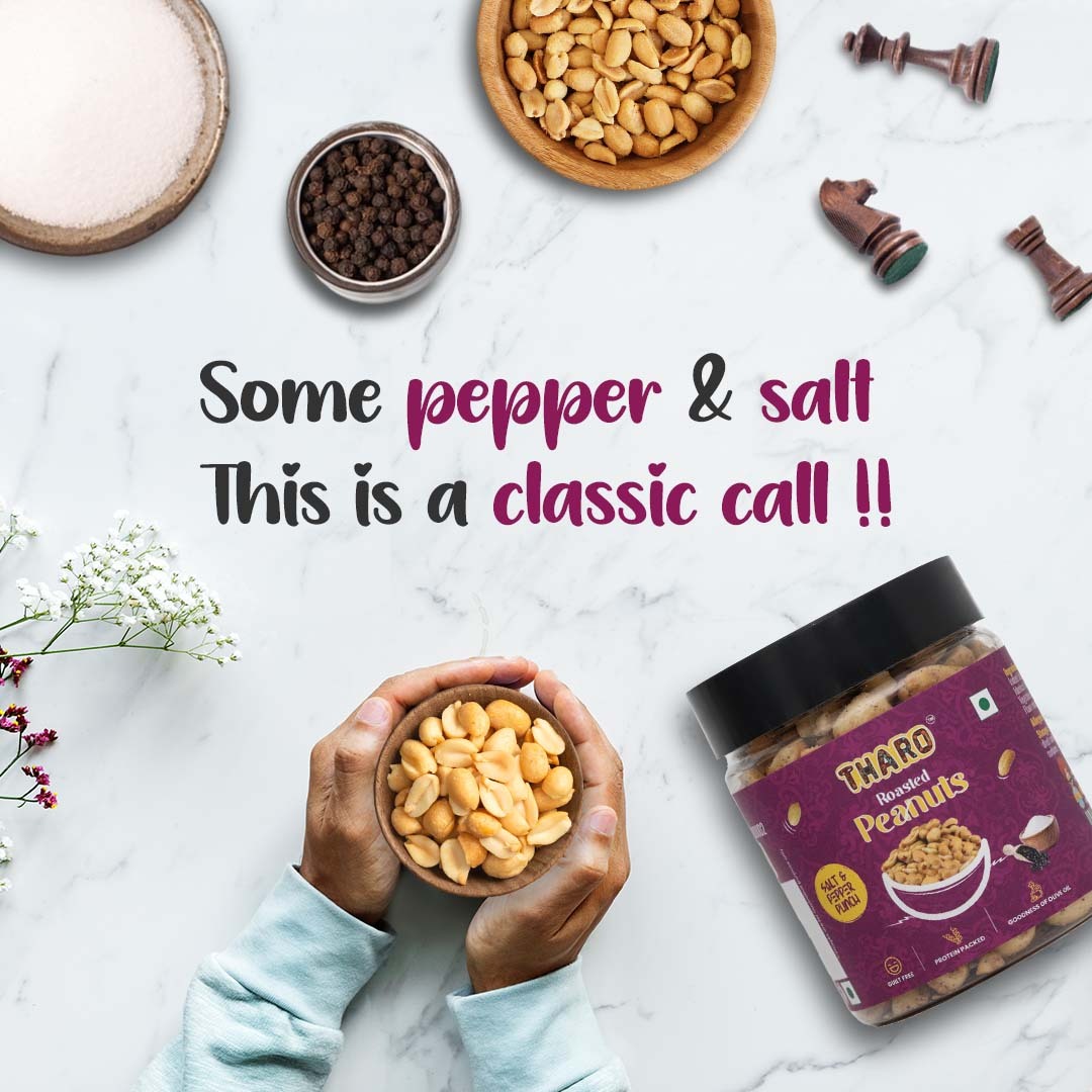 Salt & Pepper  Roasted Peanuts | 90 gms