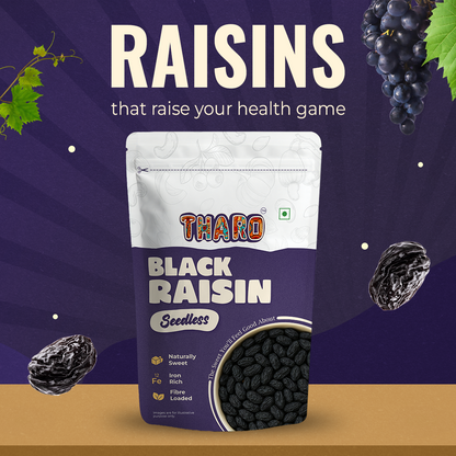 Tharo Seedless Black Raisin - 250g
