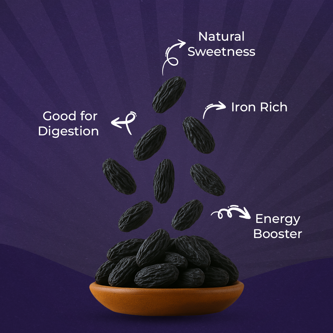Tharo Seedless Black Raisin - 250g