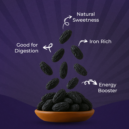 Tharo Seedless Black Raisin - 250g