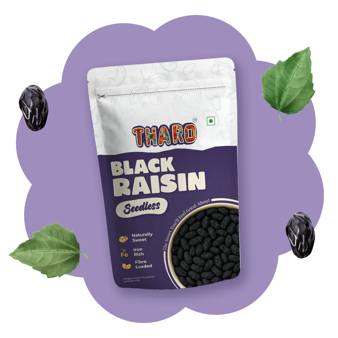 Tharo Seedless Black Raisin - 250g