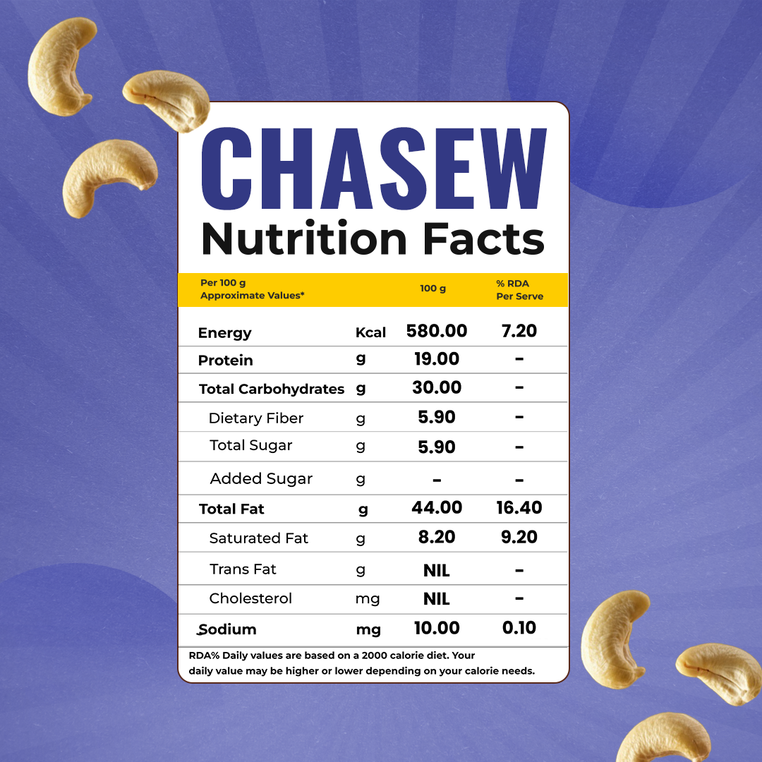 Tharo Premium Cashews 100% Natural - 250g