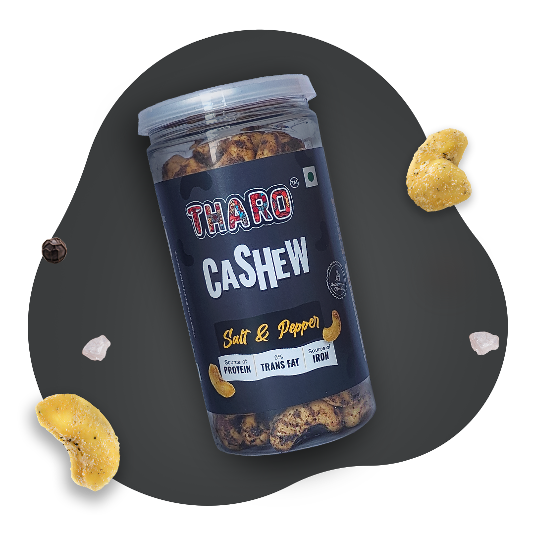 Salt & Pepper Roasted Cashews |100 grams