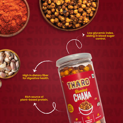 Chilli Garlic Roasted Chana | 95 gms