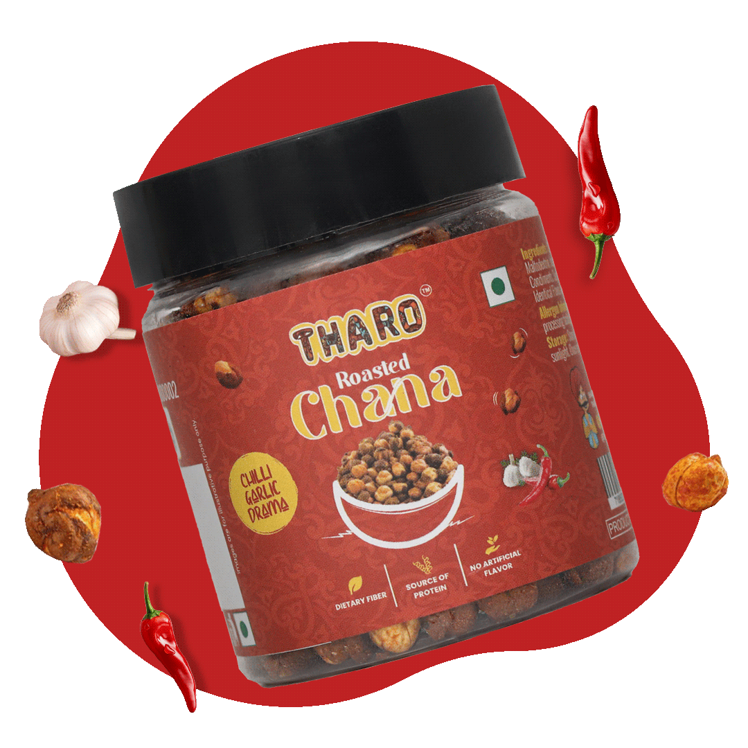 Chilli Garlic Roasted Chana | 95 gms