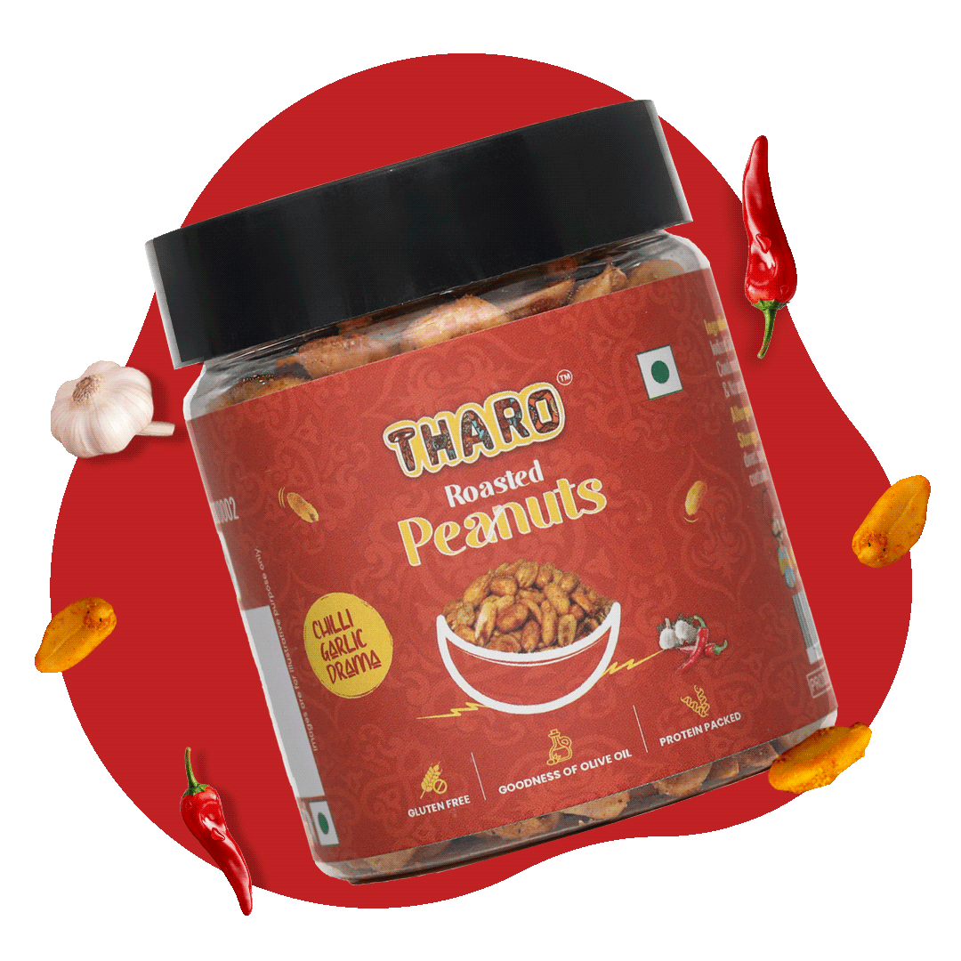 Chilli Garlic Roasted Peanuts | 90 gms