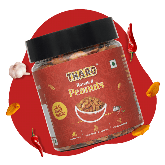 Chilli Garlic Roasted Peanuts | 90 gms