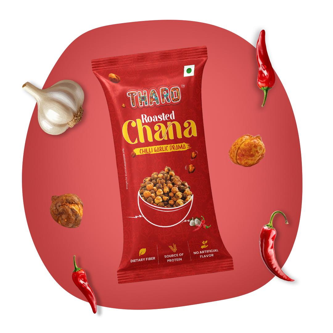 Chilli Garlic Roasted Chana | 30 gms