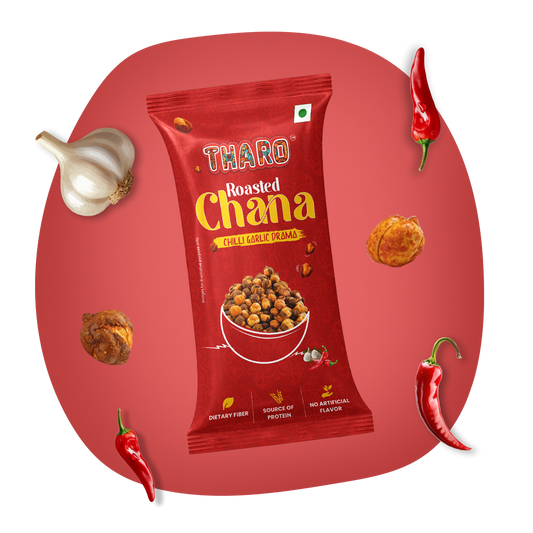 Chilli Garlic Roasted Chana | 30 gms