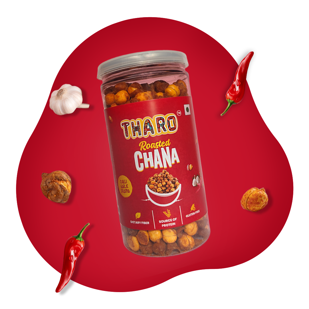 Chilli Garlic Roasted Chana | 95 gms