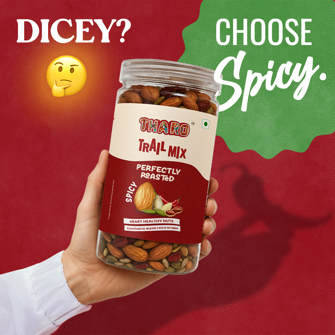 Spicy Trail Mix – Roasted Nuts & Seeds in Olive Oil with a Fiery Kick - 450g