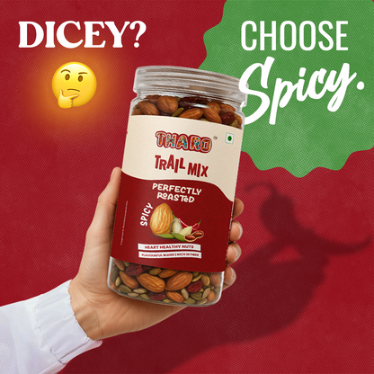 Spicy Trail Mix – Roasted Nuts & Seeds in Olive Oil with a Fiery Kick - 450g