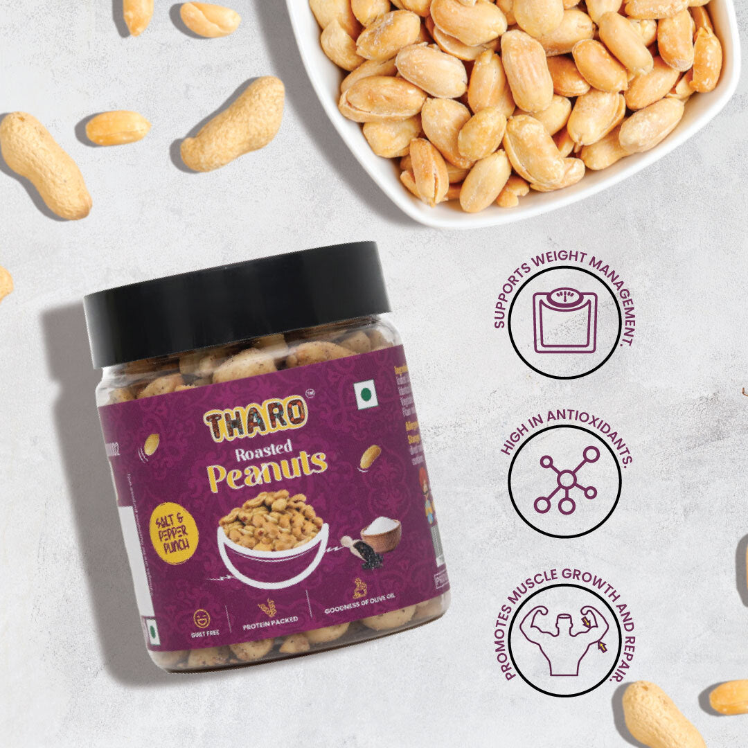 Salt & Pepper  Roasted Peanuts | 90 gms