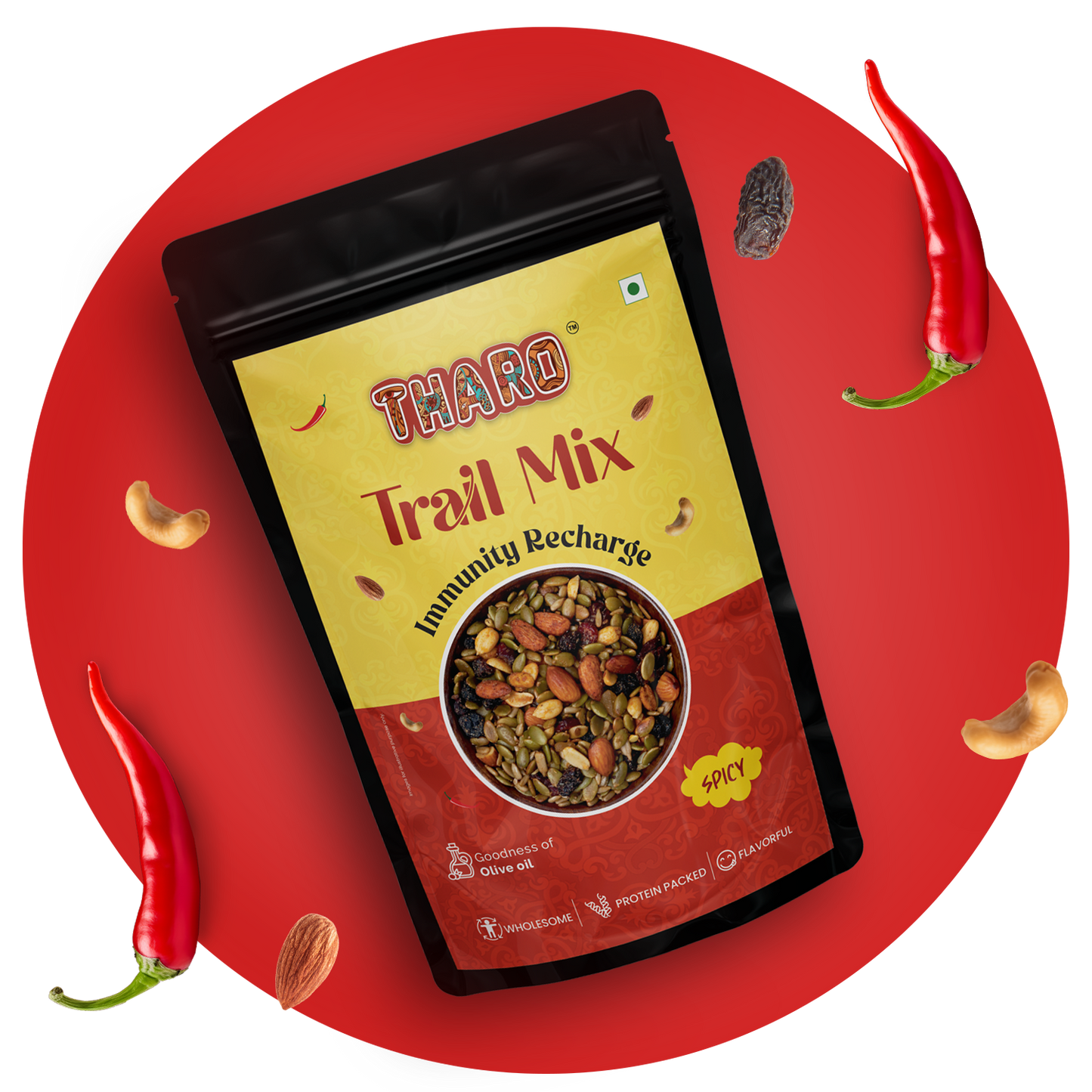 THARO Spicy Roasted Trail MIX | 200 gm