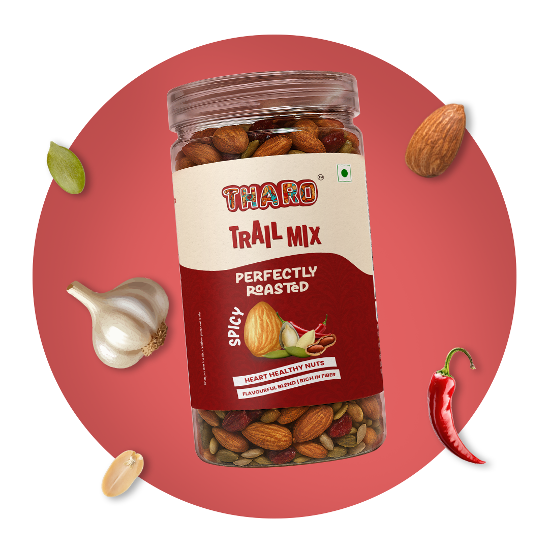 Spicy Trail Mix – Roasted Nuts & Seeds in Olive Oil with a Fiery Kick - 450g