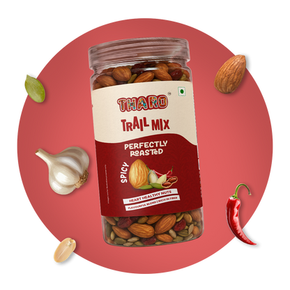 Spicy Trail Mix – Roasted Nuts & Seeds in Olive Oil with a Fiery Kick - 450g